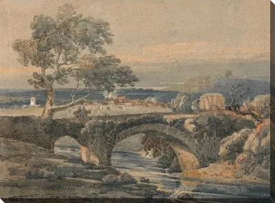 Картина Старый мост в Девоне