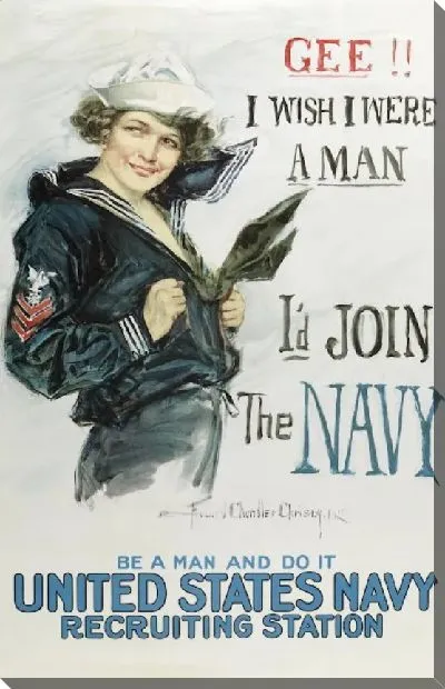 Картина Эх, если бы я была мужчиной, я бы пошел во флот