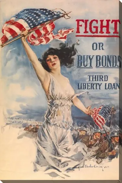 Картина Сражайтесь или покупайте облигации Третьего займа свободы / Говарда Чендлера Кристи.
