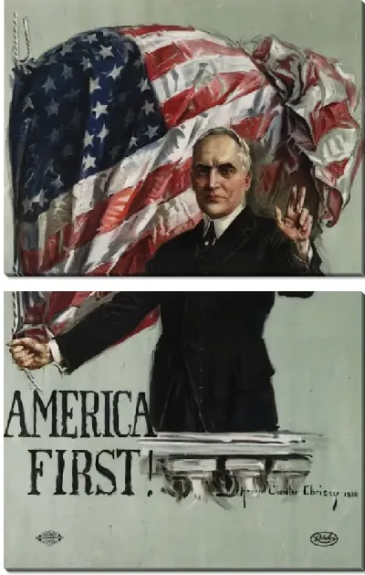 Картина Предвыборный плакат Уоррена Гардинга