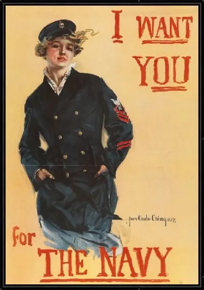 Картина Я хочу, чтобы ты служил во флоте, Говард Чендлер Кристи.