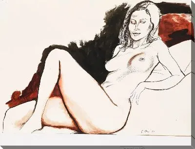 Картина Обнаженная женщина лежа