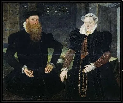 Портрет Гиллиса Хофтмана, судовладельца, и его жены Маргареты Ван Ниспен (Жиль Ван Эйхеленберг, по прозвищу Хоффман)