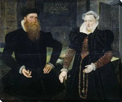 Портрет Гиллиса Хофтмана, судовладельца, и его жены Маргареты Ван Ниспен (Жиль Ван Эйхеленберг, по прозвищу Хоффман)