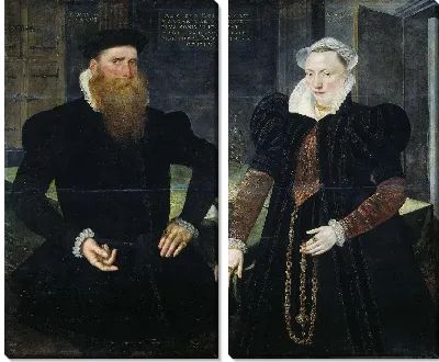 Портрет Гиллиса Хофтмана, судовладельца, и его жены Маргареты Ван Ниспен (Жиль Ван Эйхеленберг, по прозвищу Хоффман)