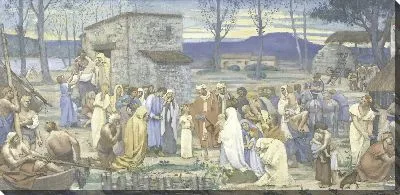 Картина Детство Святой Женевьевы