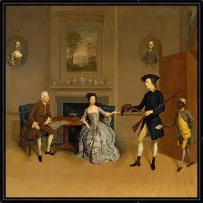 Джон орд, его жена Анна, его старший сын Уильям и Слуга