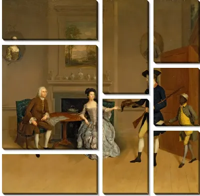 Джон орд, его жена Анна, его старший сын Уильям и Слуга