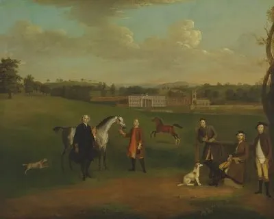 Картина Утечка Окейвер, Преподобный Джон Аллен и капитан Честер в Окейвер-холле, Стаффордшир