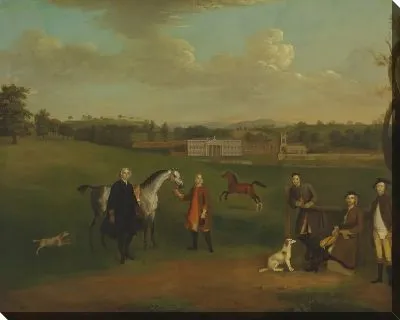 Картина Утечка Окейвер, Преподобный Джон Аллен и капитан Честер в Окейвер-холле, Стаффордшир