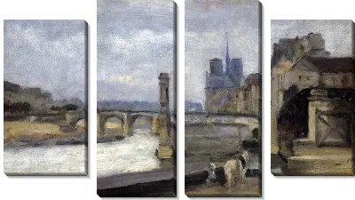 Картина Мост в Париже (Bridge, Paris)