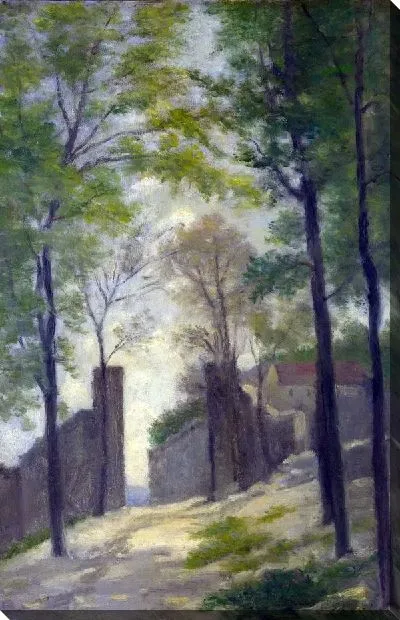 Картина Шлюз среди деревьев (A Gateway behind Trees)