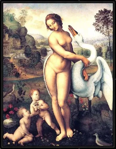 Картина Леда и лебедь (Leda and the Swan)