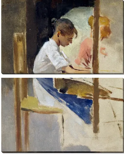 Картина Ткачи соломы (Straw Weavers)