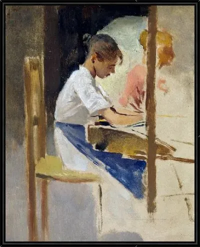 Картина Ткачи соломы (Straw Weavers)