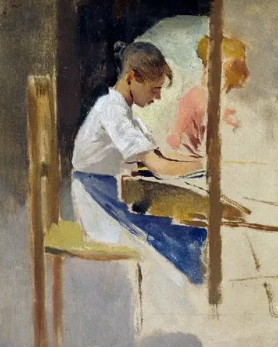 Картина Ткачи соломы (Straw Weavers)