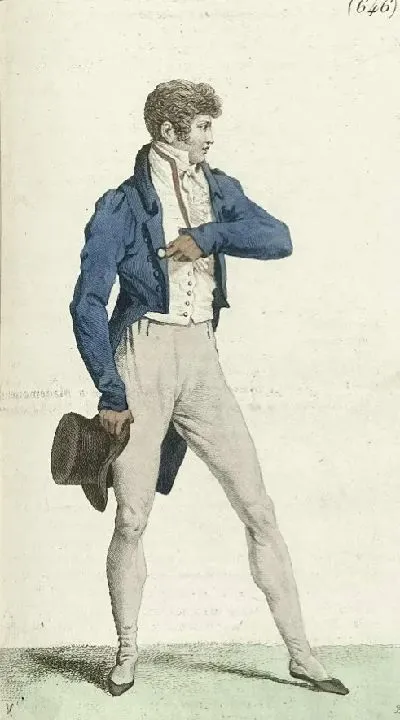 Картина Журнал «Дам и моды», Парижский костюм, 1805, 13-й год (646)