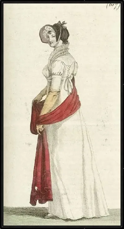 Картина Журнал «Дам и моды», Парижский костюм, 1805, 13-й год (617), Фрис © де Батист ..…