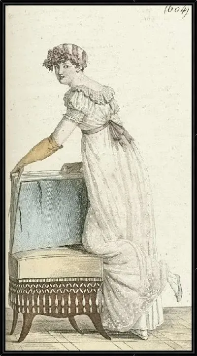 Картина Журнал дам и Мод, Парижский костюм, 1805, год 13 (604)