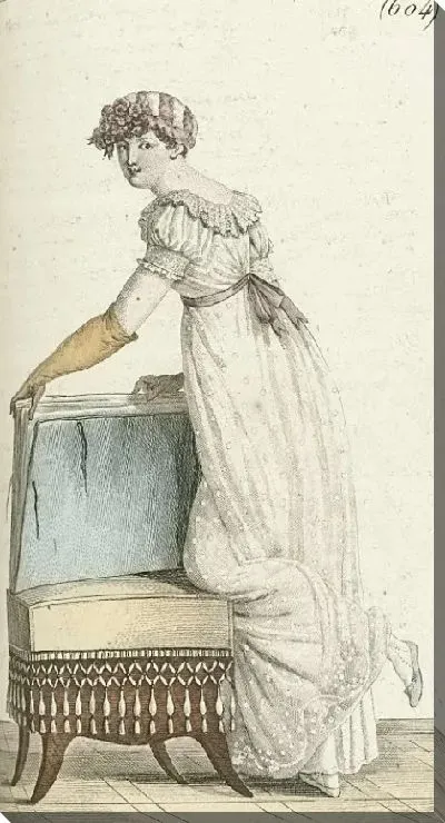 Картина Журнал дам и Мод, Парижский костюм, 1805, год 13 (604)