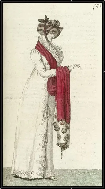 Картина Журнал дам и Мод, Парижский костюм, 1805 год, 13 (633)