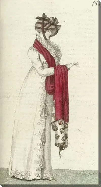 Картина Журнал дам и Мод, Парижский костюм, 1805 год, 13 (633)