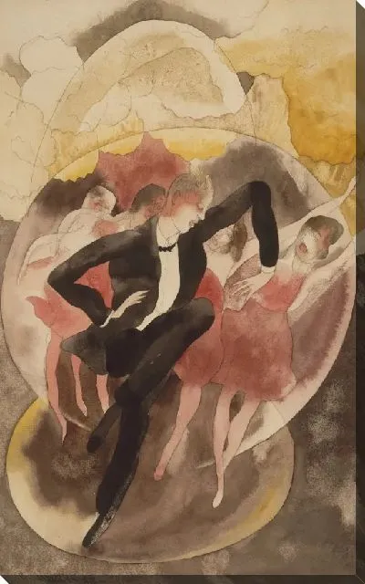 Картина В водевиле (танцовщица с хором)