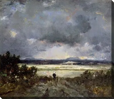 Закат в Оверни (River Scene)