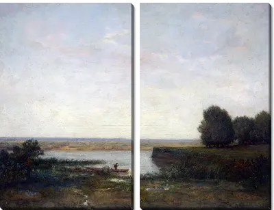 Картина Речной пейзжа (River Scene)