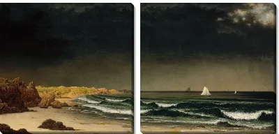 Картина Приближается шторм: пляж близ Ньюпорта