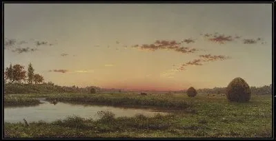 Картина Стога сена на болотах Ньюберипорта