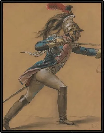 Картина Французский Драгун, готовящийся к "восстанию в Каире"