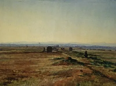 Картина Виа Аппиа на закате солнца