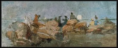 Картина Сумерки на пристани III