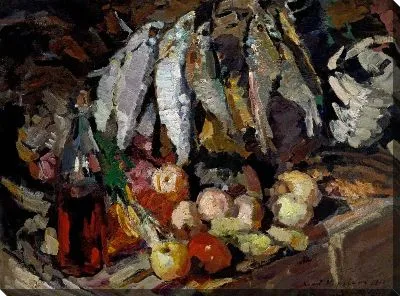 Рыба, вино, фрукты