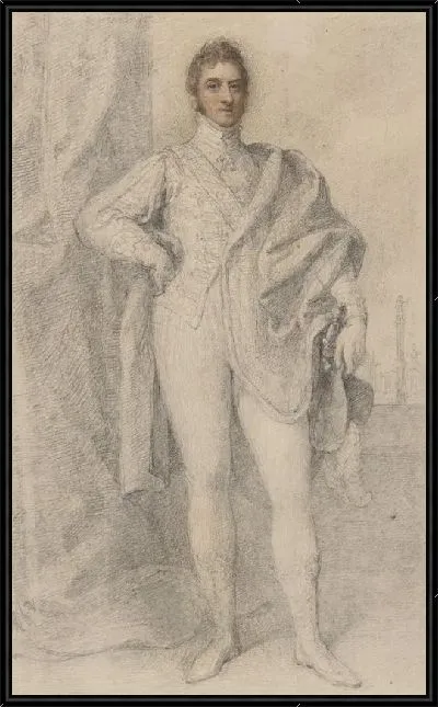 Картина Портрет Георгия, 5-го герцога Мальборо, с Бленхеймом на расстоянии