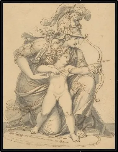 Картина Амур и Минерва