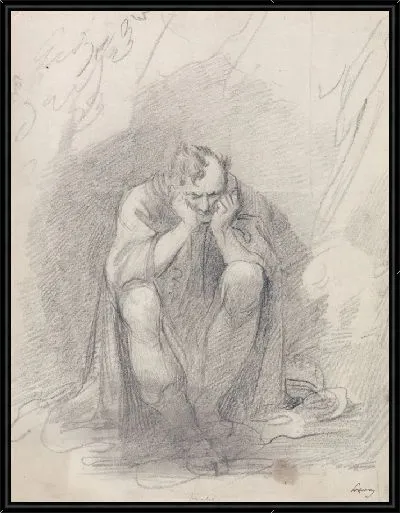 Картина Тимон Афинский перед своей пещерой