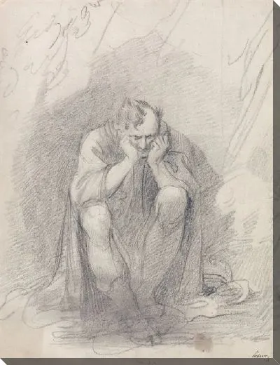 Картина Тимон Афинский перед своей пещерой