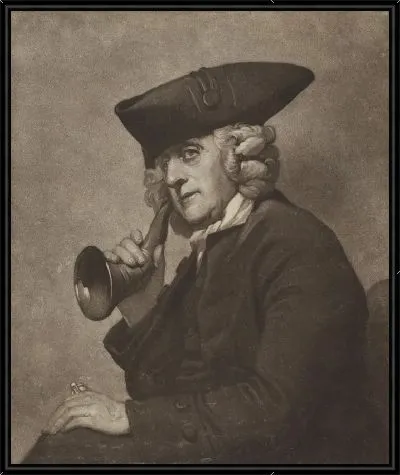 Картина Меццо-тинто. Портрет Джеймса Хаттона (1715-1795)