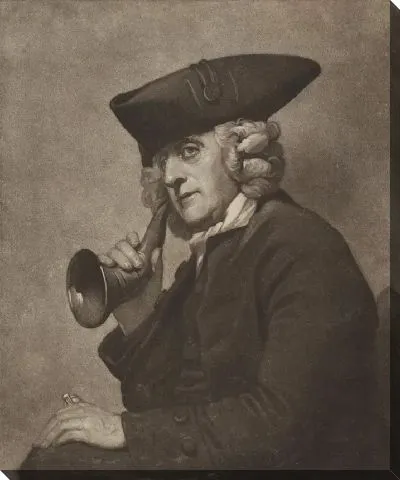 Картина Меццо-тинто. Портрет Джеймса Хаттона (1715-1795)