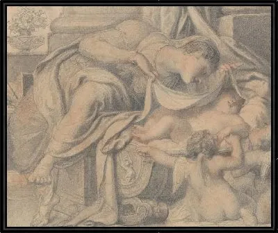 Богородица поклоняется спящему Христу