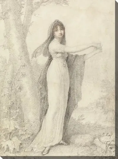 Картина Портрет дамы, стоящей у озера