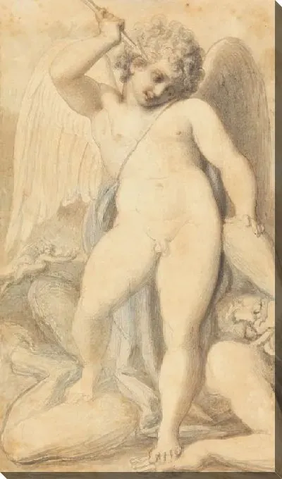 Картина Купидон одолевает сатира