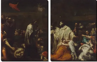 Картина Бернард Толомеи и Чума в Сиене