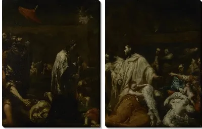 Блаженный Бернард Толомей ходатайствует о прекращении эпидемии чумы в Сиене