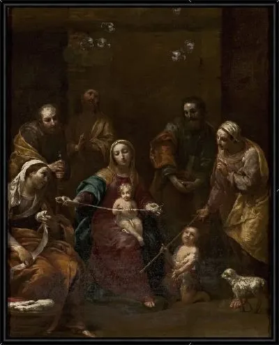 Картина Святое Семейство со святыми Джованнино, Елизаветой, Захарией, Анной и Иоаккино