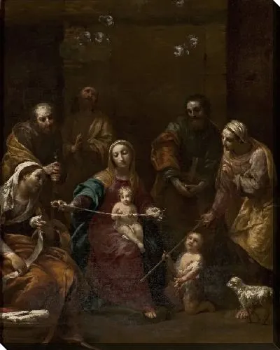 Картина Святое Семейство со святыми Джованнино, Елизаветой, Захарией, Анной и Иоаккино