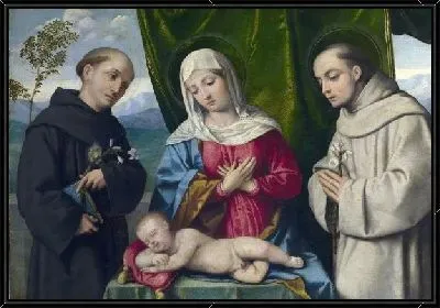 Картина Мадонна с младенцем и святымт (The Madonna and Child with Saints)