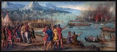 Картина Морской бой (A Naval Battle)